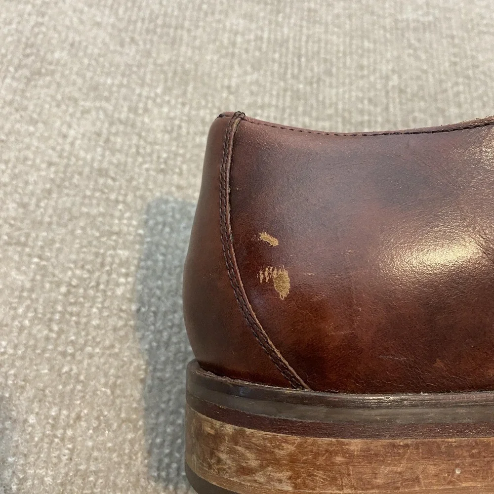 Cole Haan Grand.OS Shoes Mens Size 13 M Brown‎ Leather Derby Dress C12841
